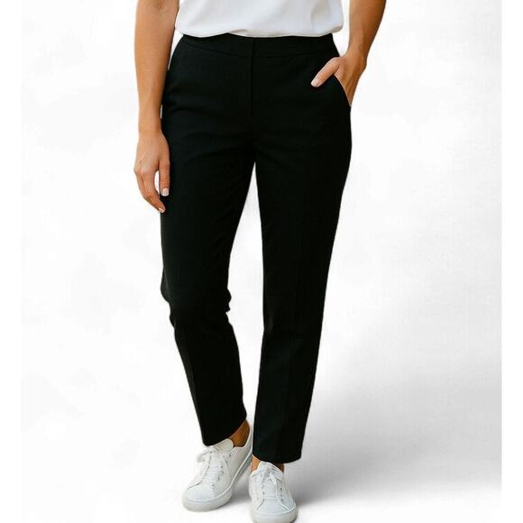 Belle by Kim Gravel Flexibelle Straight Leg Knit Black Jeans Size 4 - Picture 1 of 8